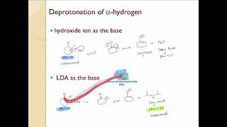 Reactions at alpha carbon Part 5  Formation of an enolate ion [upl. by Theo]