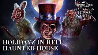 Holidayz in Hell Walkthrough  Halloween Horror Nights 2023 at Universal Studios Hollywood [upl. by Henebry]