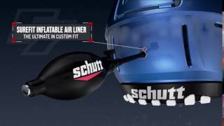 Schutt F7 Helmet clip 07 SUREFIT Air Liner [upl. by Aihpledalihp938]