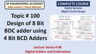 100 Design of 8 Bit BDC adder using 4 Bit BCD Adders [upl. by Lothar]