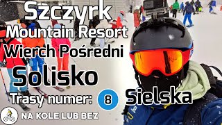 4K SMR Szczyrk Mountain Resort 2023 zjazd trasą 8 quotSielskaquot z Wierch Pośredni do Soliska [upl. by Volny475]