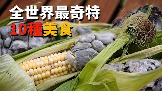 全世界最奇特的10種食物，第一名甚至是人類最忠實的夥伴！世界TOP top10 神秘美食 奇葩食物 [upl. by Ynaffets]