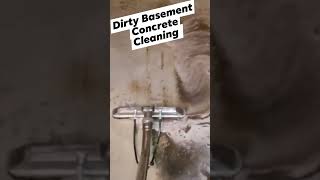 Cleaning Dirty Basement Concrete Floors cleaning home satisfying [upl. by Freya]