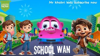 Five Kids First Day of School  more Childrens Songs and Videos education [upl. by Eimmot]