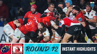 Munster vs Emirates Lions  Instant Highlights  Round 12  URC 202223 [upl. by Bibeau]