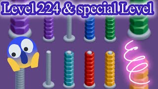 Level 224   NUTS Sort Game  How to play Nuts Game  nutgames games gameplay [upl. by Laddie]