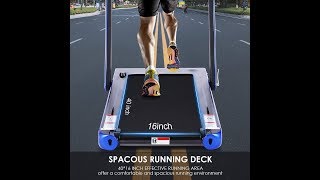 Ancheer 2 In 1 Folding Treadmill Review [upl. by Nnaycnan614]