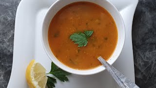 Harira Suppe sehr lecker und einfach marokkanisch Fastensuppe 2021الحريرة المغربية عل اصولها لذيذة [upl. by Aoht]