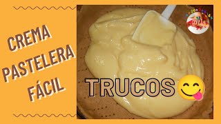 Receta de CREMA PASTELERA fácil y rápida con TRUCOS [upl. by Nedaj]