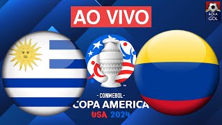 URUGUAI 0 X 1 COLÔMBIA  SEMIFINAL DA COPA AMÉRICA 2024  BANK OF AMÉRICA STADIUM [upl. by Tolley846]