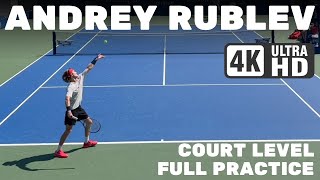 Andrey Rublev  Court Level Practice 2023 US Open [upl. by Luce]