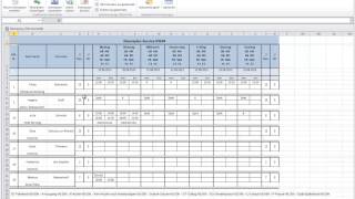 Excel Dienstplanprogramm für die Gastronomie Hotellerie und Cateringbranche [upl. by Ynnaffit]