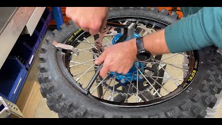 How to mount a dirt bike tire the smart way  TMT Tire Mounting Tool  The Original  Instructions [upl. by Hurty]