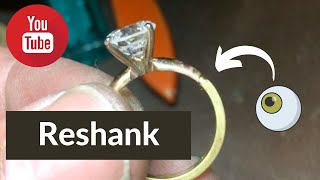 Reshank video tutorial How to Reshank a Ring Goldsmith [upl. by Noonberg]