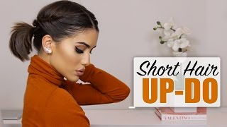 Easy Short Hair Updo [upl. by Geis]