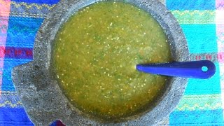 Mexican Salsa Verde Tomatillo Green Salsa  Salsa Verde [upl. by Senhauser]