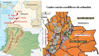 Cuales son las cordilleras de colombia y su significado  QUEREMOS SEGUIR ADELANTE [upl. by Leeke]