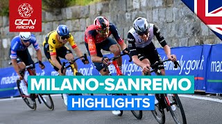 Favourites Go For Glory On The Poggio  MilanoSanremo 2023 Highlights [upl. by Lela724]