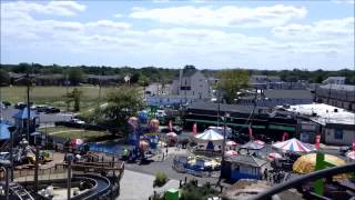 Keansburg Amusements Looping Star  On Ride Front Row POV  August 28 2015 [upl. by Odell]