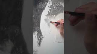 Hyperrealism Portrait Drawing Process  Graphite Powder SHORTS [upl. by Zerelda]