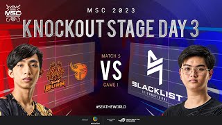 EN MSC Knockout Stage Day 3  BURN X FLASH VS BLACKLIST INTERNATIONAL  Game 1 [upl. by Estas]