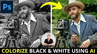 Colorize Black and White Photos in Photoshop Using AI Neural Filter [upl. by Novyar]