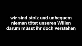 Böhse Onkelz  Lieber stehend  Lyric [upl. by Mena]