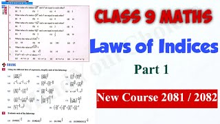 Class 9 Maths Algebra  Laws of Indices class 9 In Nepali By MindYourChoices [upl. by Bobbee]