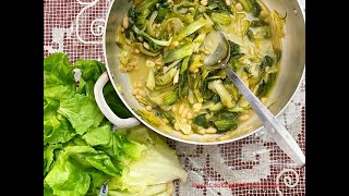 Sauteed Escarole and Cannellini Beans Rossellas Cooking With Nonna [upl. by Asennav]