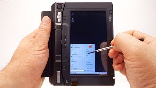 Fujitsu hybrid laptoptablet SSD upgrade to their Lifebook UMPC u810 u1010 [upl. by Innavoeg]