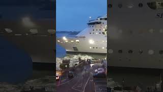 SERENADE of the SEAS departing the Cobh cruise liner terminal in Cork Harbour [upl. by Ahsein]