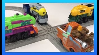 Lionel Imagineering 2 Train Set Challenge Joker Batman Crayola Mater [upl. by Wivinia998]