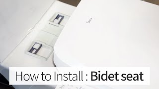 Bidet seat Installation Guide│inus bidet toilet seat Manual │Mounting Plate Kit Tutorial [upl. by Ahel128]