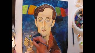 Modigliani painting redone OLD Blog Giveaway from 2012 [upl. by Sewellyn]