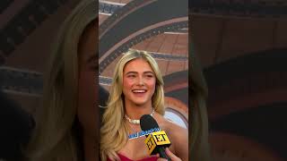 Rylee Arnold Reacts to Making Her Red Carpet Debut With BF Walker Lyonsshorts [upl. by Ahsain30]