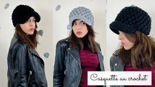 Comment faire une casquette au crochet 🧶 Gavroche SUPER RAPIDE Tuto crochet facile ✨ Toutes tailles [upl. by Anrev]