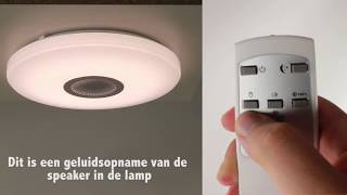 Badkamerlamp LED  plafondlamp met speakers  Straluma [upl. by Acirea574]