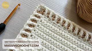 BEAUTIFUL amp EASY Crochet Border for Beginners 🥰 STUNNING Crochet Edging for Blankets and Shawls [upl. by Ahtelahs958]