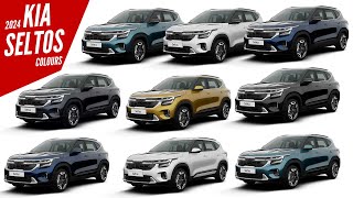 New 2024 Kia Seltos  All Color Options  Images  AUTOBICS [upl. by Vashtee]