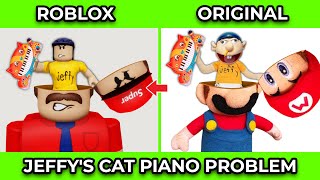 SML Movie vs SML ROBLOX Jeffys Cat Piano Problem  Side by Side [upl. by Nirej]