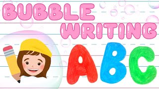 How to Write BUBBLE Letters  Handwriting Practice with Bri Reads [upl. by Gebler684]