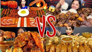 mukbang spicy food challenge india mukbang asmr food sea vs [upl. by Marin474]