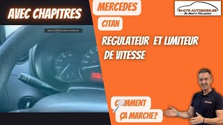 Mercedes Citan  Régulateur et limiteur de vitesse comment ça marche [upl. by Senecal623]