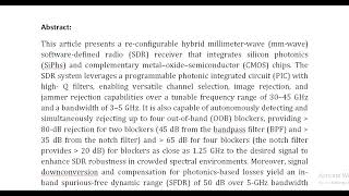 An mm Wave CMOS Si Photonics Reconfigurable Hybrid Integrated Heterodyning Software Defined Radio Re [upl. by Meelas]