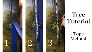 Super Simple Trees  Acrylic Painting Tutorial [upl. by Malonis]