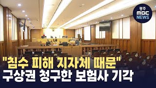 지자체에 침수 차량 보상금 구상권 청구 보험사 기각 [upl. by Enywad]