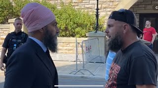 Jagmeet Singh almost goes violent on Canadian citizen [upl. by Emory]