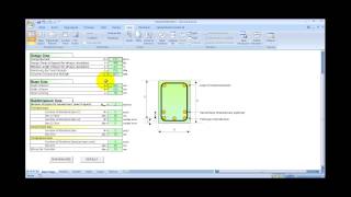 Reinforced Concrete Beam Design Spreadsheet [upl. by Kristan]