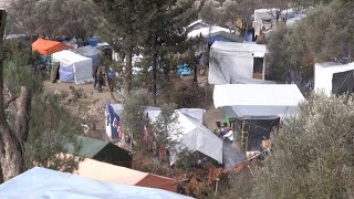 Migrants describe their struggle in overcrowded Samos camp  AFP [upl. by Busby]