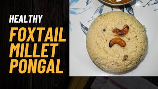 Foxtail millet Pongal Jenislittleworld healthymilletfoodcookingrecipejenislittleworld [upl. by Chlores]